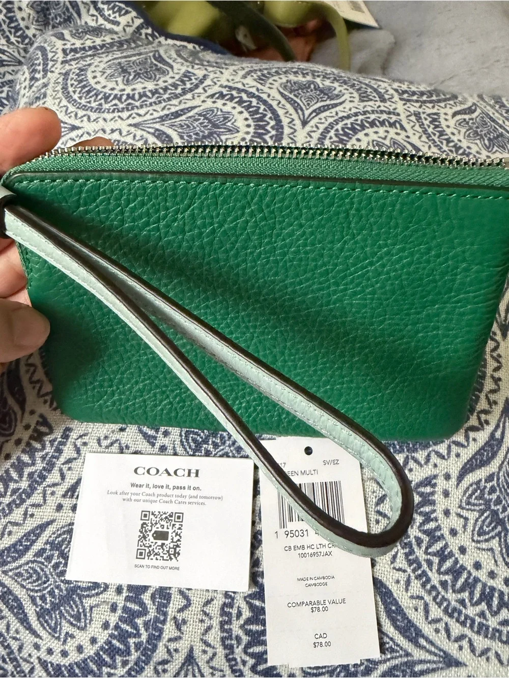 Coach pebbled leather